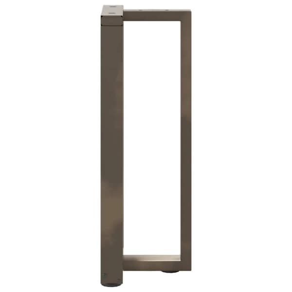 vidaXL Konsolipöydän jalat T-muotoiset 2 kpl musta 38x25x(72-73) cm teräs