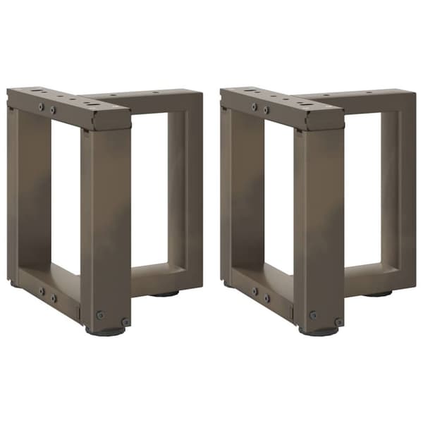vidaXL sohvapöydän jalat T-muotoiset 2 kpl 30x25x(30-31) cm teräs