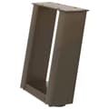 Miniatyrbilde 4 av 10: vidaXL Salongbordben U-formet 2 stk naturstål 30x(30-31) cm stål