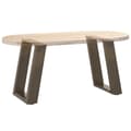 Miniatyrbillede 8 af 10: vidaXL sofabordben U-formet 2 stk. naturstål 38x(42-43) cm stål