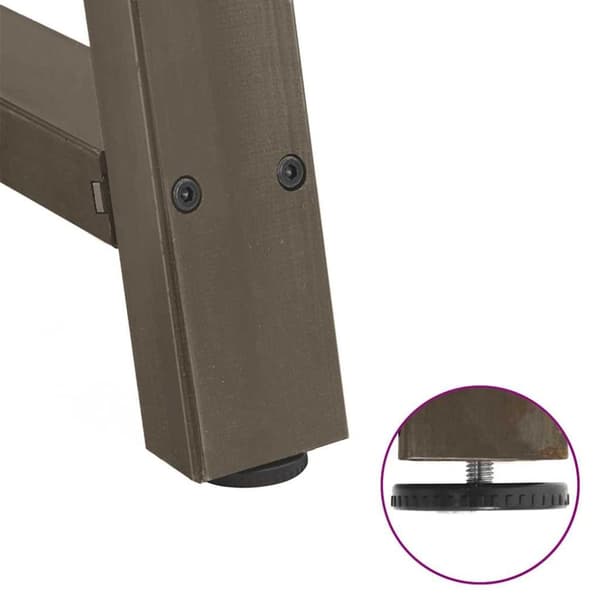 vidaXL sofabordben A-formet 2 stk 90x(72-73) cm stål