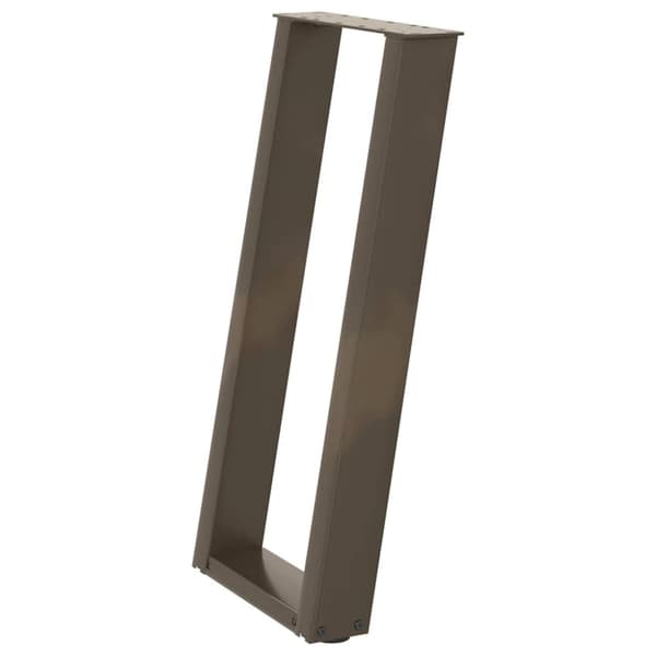 vidaXL Konsollbordben U-formet 2 stk naturstål 38 x (72-73) cm stål