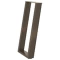 Miniatyrbilde 4 av 10: vidaXL Konsollbordben U-formet 2 stk naturstål 38 x (72-73) cm stål
