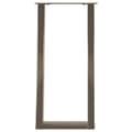 Miniatyrbilde 5 av 10: vidaXL Konsollbordben U-formet 2 stk naturstål 38 x (72-73) cm stål