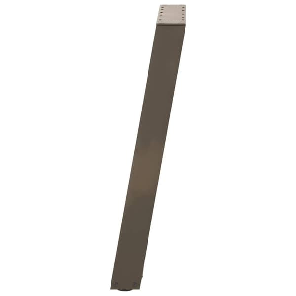 vidaXL Konsollbordben U-formet 2 stk naturstål 38 x (72-73) cm stål