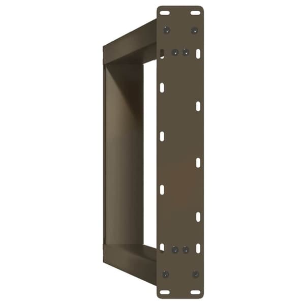 vidaXL Konsollbordben U-formet 2 stk naturstål 38 x (72-73) cm stål