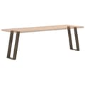 Miniatyrbilde 8 av 10: vidaXL Konsollbordben U-formet 2 stk naturstål 38 x (72-73) cm stål