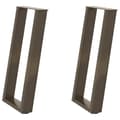 Miniatyrbilde 2 av 10: vidaXL Konsollbordben U-formet 2 stk naturstål 38 x (72-73) cm stål