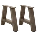 Pikkukuva 1 / 10: vidaXL Sohvapöydän jalat A-muotoiset 2 kpl 40x(30-31) cm teräs