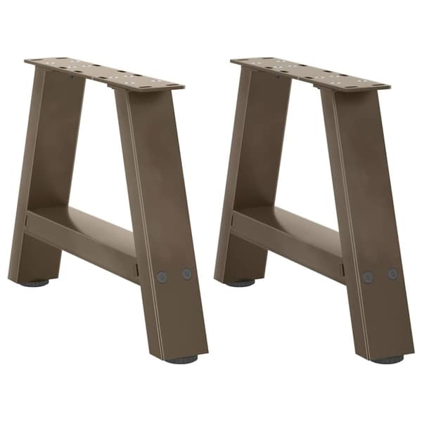 vidaXL Sohvapöydän jalat A-muotoiset 2 kpl 40x(30-31) cm teräs