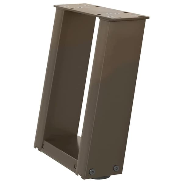 vidaXL sofabordben U-formet 2 stk. naturstål 30x(30-31) cm stål
