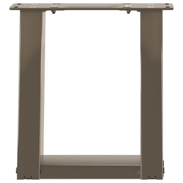 vidaXL sofabordben U-formet 2 stk. naturstål 30x(30-31) cm stål