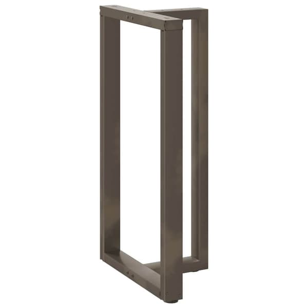 vidaXL Barbordben T-formet 2 stk svart 60x35x(110-111) cm stål
