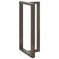 Miniatyrbilde 4 av 10: vidaXL Barbordben T-formet 2 stk svart 60x35x(110-111) cm stål