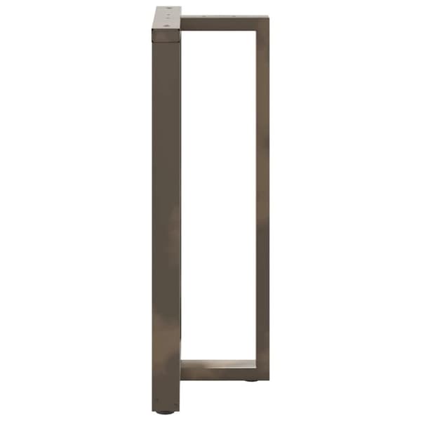 vidaXL Barbordben T-formet 2 stk svart 60x35x(110-111) cm stål