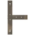 Miniatyrbilde 7 av 10: vidaXL Barbordben T-formet 2 stk svart 60x35x(110-111) cm stål
