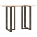 Miniatyrbilde 8 av 10: vidaXL Barbordben T-formet 2 stk svart 60x35x(110-111) cm stål