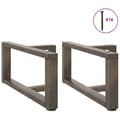 Pikkukuva 3 / 11: vidaXL Sohvapöydän jalat T-muotoiset 2 kpl musta 70x25x(30-31) cm teräs
