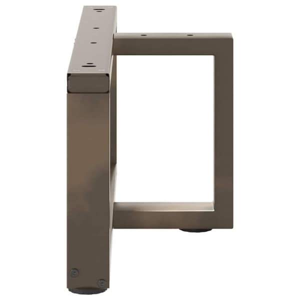 vidaXL Sohvapöydän jalat T-muotoiset 2 kpl musta 70x25x(30-31) cm teräs