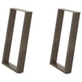 Miniatyrbilde 2 av 10: vidaXL Spisebordben U-formet 2 stk naturstål 60 x (72-73) cm stål