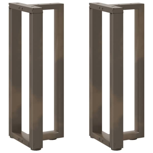 vidaXL konsolipöydän jalat T-muotoiset 2 kpl 25x28x(72-73) cm teräs