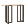 Miniatyrbillede 8 af 10: vidaXL barbordsben T-formet 2 stk. naturstål 40x35x(100-101) cm stål