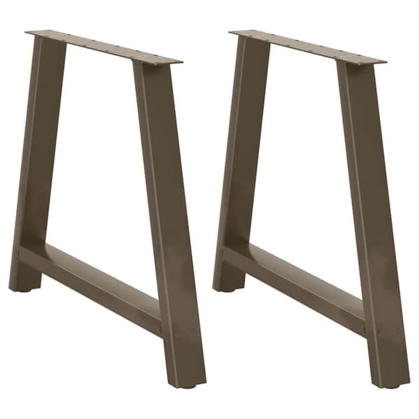 vidaXL Soffbordsben A-formade 2 st 100x(72-73) cm stål