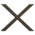 Miniatyrbild 5 av 10: vidaXL Matbordsben X-formad 3 st naturstål 90x(72-73) cm stål