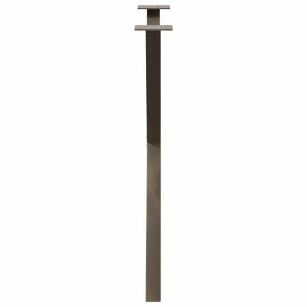 vidaXL Matbordsben X-formad 2 st naturstål 70x(72-73) cm stål