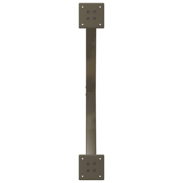 vidaXL Matbordsben X-formad 2 st naturstål 70x(72-73) cm stål