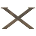 Miniatyrbilde 4 av 10: vidaXL Salongbordben X-formet 2 stk naturstål 60 x (30-31) cm stål