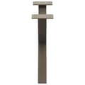 Miniatyrbilde 6 av 10: vidaXL Salongbordben X-formet 2 stk naturstål 60 x (30-31) cm stål
