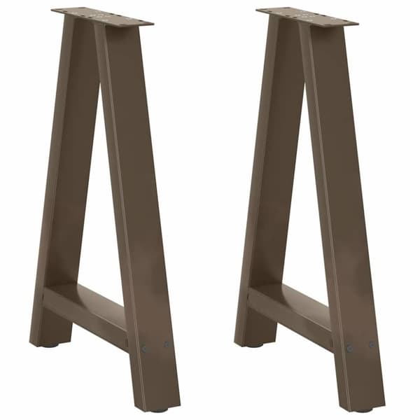 vidaXL sofabordben A-formet 2 stk 60x(72-73) cm stål