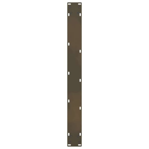 vidaXL Ruokapöydän jalat, luonnonvärinen teräs, 2 kpl, 80 x (72-73) cm, teräs