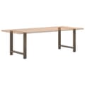 Pikkukuva 8 / 10: vidaXL Ruokapöydän jalat, luonnonvärinen teräs, 2 kpl, 80 x (72-73) cm, teräs