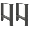 Pikkukuva 1 / 10: vidaXL Sohvapöydän jalat antrasiitti 2 kpl 60x(42-43) cm teräs
