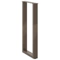 Miniatyrbilde 4 av 10: vidaXL Konsollbordben U-formet 2 stk naturstål 38 x (72-73) cm stål