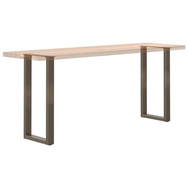 vidaXL Konsollbordben U-formet 2 stk naturstål 38 x (72-73) cm stål