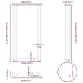 Miniatyrbilde 10 av 10: vidaXL Konsollbordben U-formet 2 stk naturstål 38 x (72-73) cm stål
