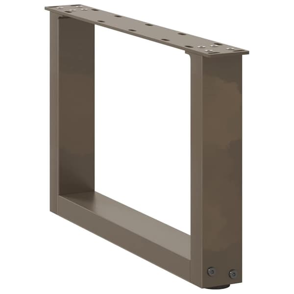 vidaXL Salongbordben U-formet 2 stk naturstål 50x(30-31) cm stål