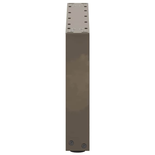 vidaXL Salongbordben U-formet 2 stk naturstål 50x(30-31) cm stål