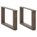 Miniatyrbilde 1 av 10: vidaXL Salongbordben U-formet 2 stk naturstål 50x(30-31) cm stål
