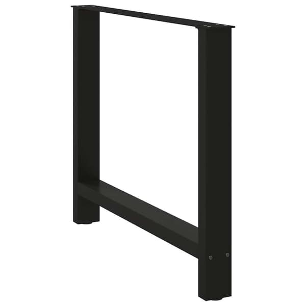 vidaXL Soffbordsben svart 2 st 90x(72-73) cm stål