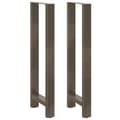 Pikkukuva 1 / 10: vidaXL Baaripöydän jalat, luonnonvärinen teräs, 2 kpl, 50 x (110-111) cm, teräs