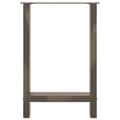 Pikkukuva 5 / 10: vidaXL Ruokapöydän jalat, luonnonvärinen teräs, 2 kpl, 50 x (72-73) cm, teräs