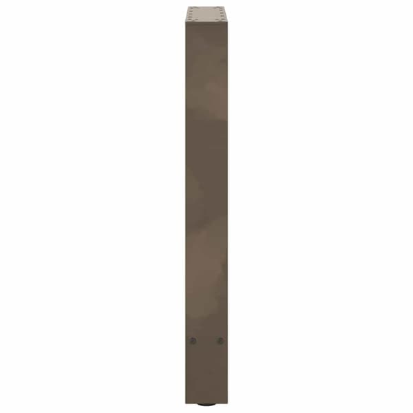 vidaXL Ruokapöydän jalat, luonnonvärinen teräs, 2 kpl, 50 x (72-73) cm, teräs
