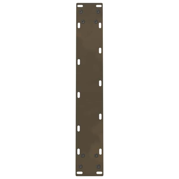 vidaXL Ruokapöydän jalat, luonnonvärinen teräs, 2 kpl, 50 x (72-73) cm, teräs