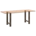 Pikkukuva 8 / 10: vidaXL Ruokapöydän jalat, luonnonvärinen teräs, 2 kpl, 50 x (72-73) cm, teräs