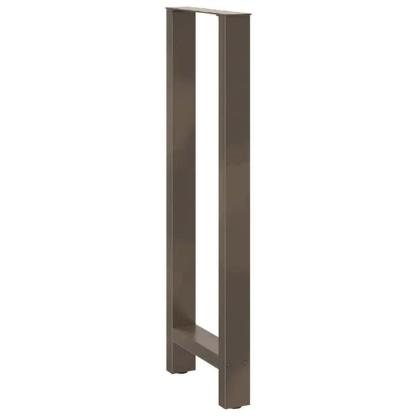 vidaXL Barbordben naturstål 2 stk 50x(110-111) cm stål