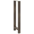 Miniatyrbilde 4 av 10: vidaXL Barbordben naturstål 2 stk 50x(110-111) cm stål